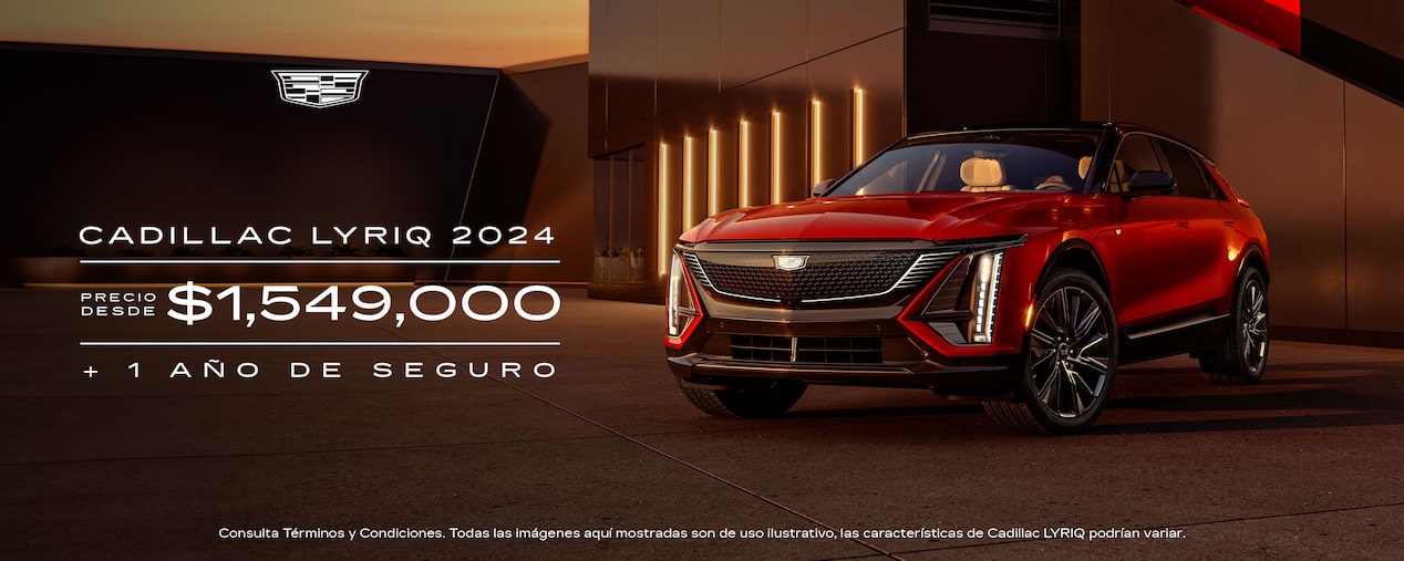¡El futuro eléctrico está aquí! Estrena una Cadillac Lyriq 2024 con un precio desde $1,549,000 y un año de seguro