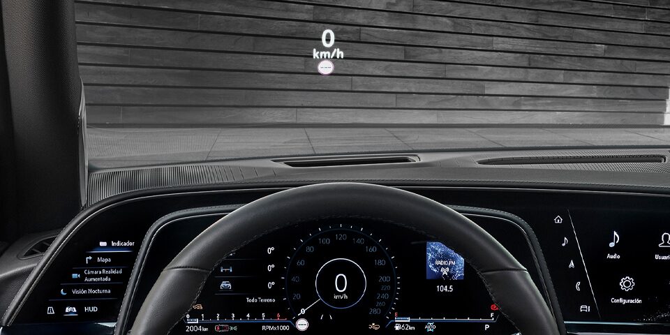 Head-Up display digital a bordo de tu camioneta grande de lujo Cadillac Escalade-V 2024