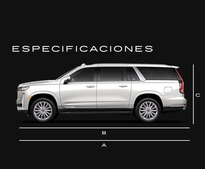 Dimensiones de tu camioneta de lujo, Cadillac Escalade 2024
