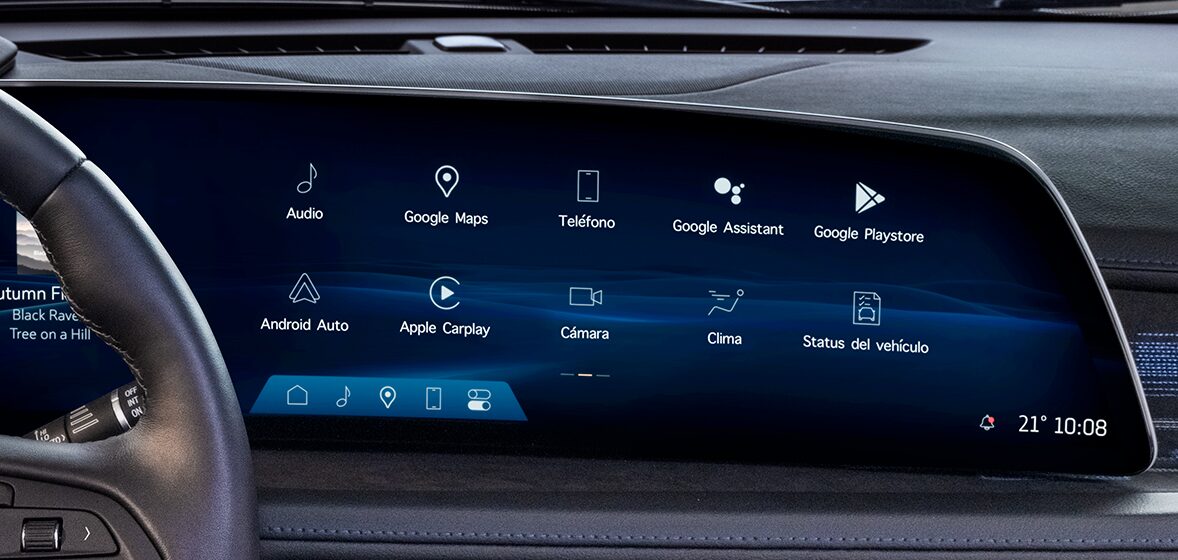 Sistema de infoentretenimiento con pantalla HD de 33 pulgadas en tu Cadillac XT4 2024, camioneta compacta de lujo
