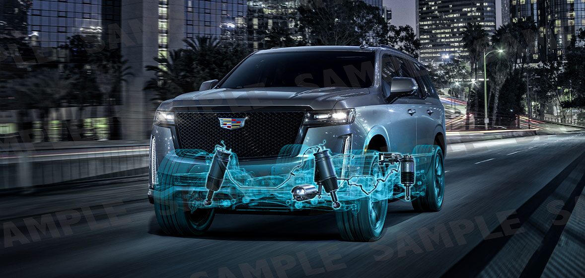 Suspensión Air Ride Adaptive en tu camioneta grande de lujo, nueva Cadillac Escalade-V 2025
