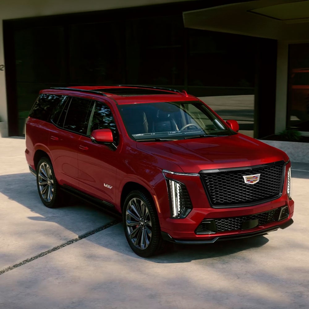 Imponente y vanguardista camioneta grande de lujo, Cadillac Escalade-V 2025