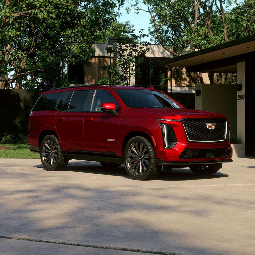 Imponente y vanguardista camioneta grande de lujo, Cadillac Escalade-V 2025