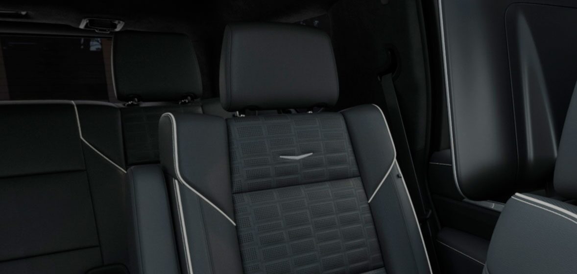 Asientos exclusivos V-Series en tu nueva Cadillac Escalade-V 2025
