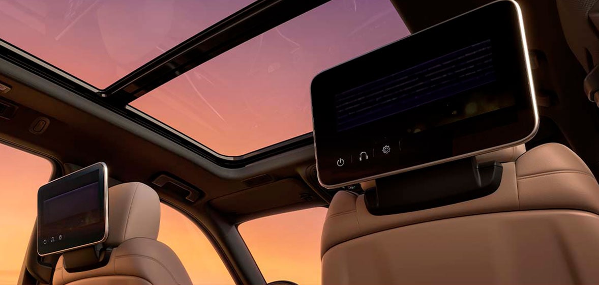 Sistema de infoentretenimiento trasero de la nueva Cadillac Escalade-V 2025