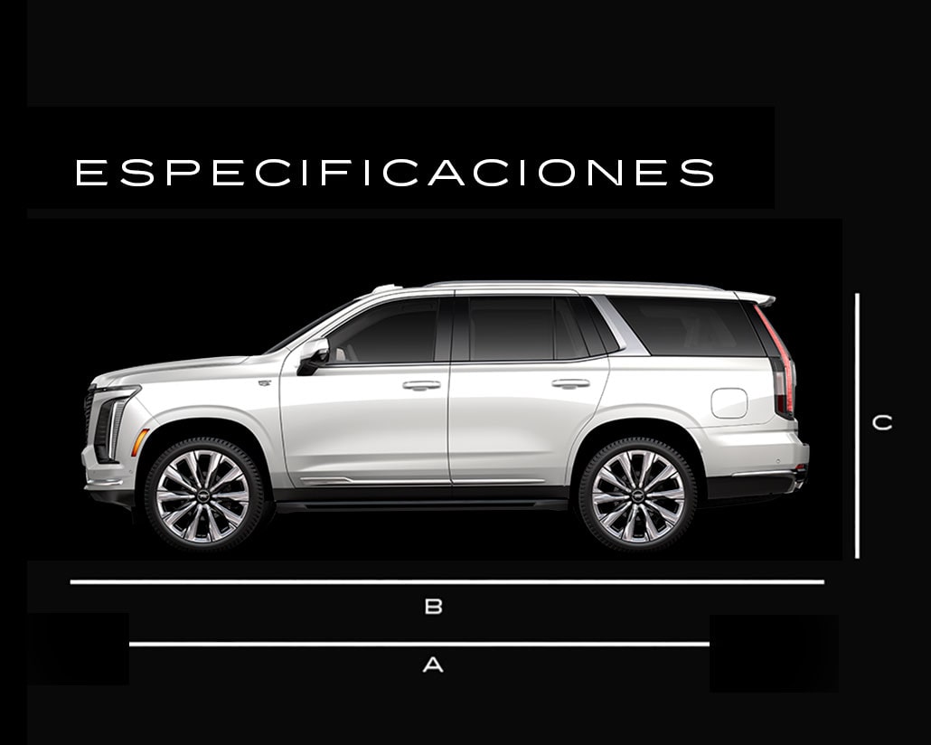 Dimensiones de la nueva Cadillac Escalade 2025, camioneta de lujo