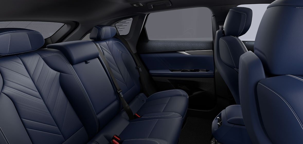 Interior premium de la nueva Cadillac Optiq, SUV eléctrica de lujo
