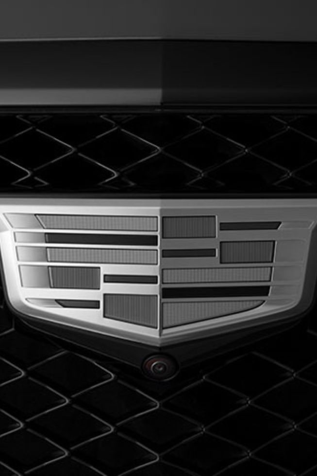 Emblema Cadillac monocromático
