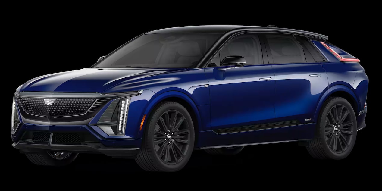 Cadillac Lyriq-V color Opulent Blue Metallic