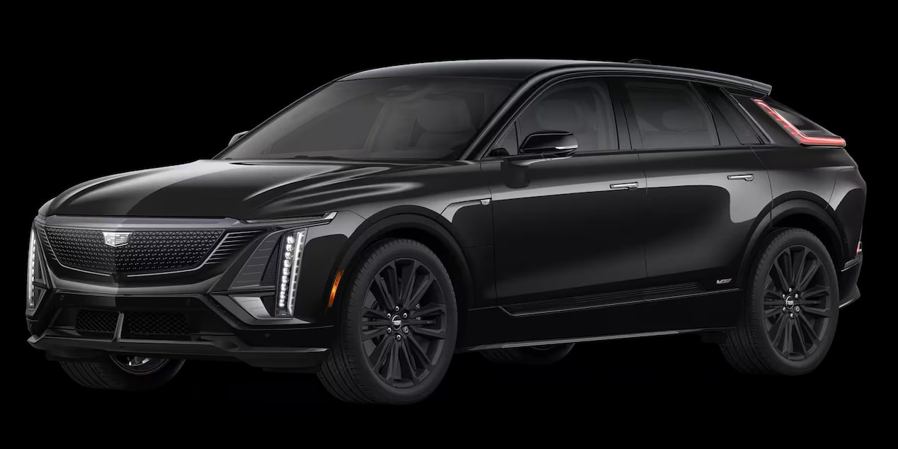 Cadillac Lyriq-V color Black Meet Keetle Metallic