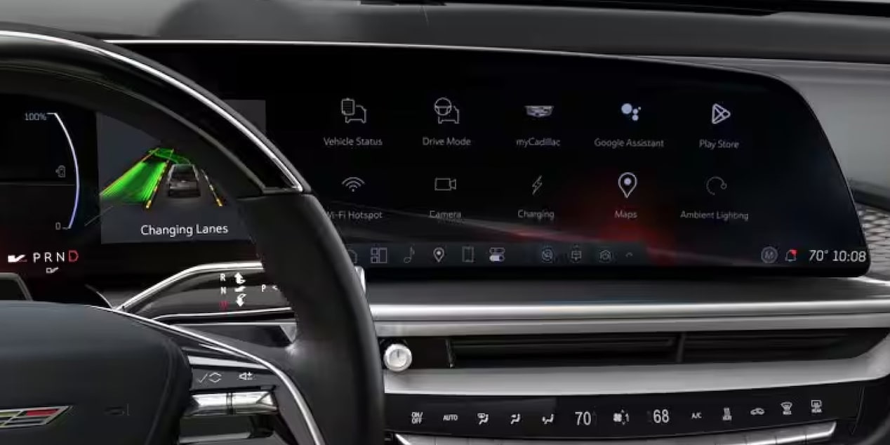 Pantalla de 9K de alta definición en la nueva Cadillac Lyriq-V