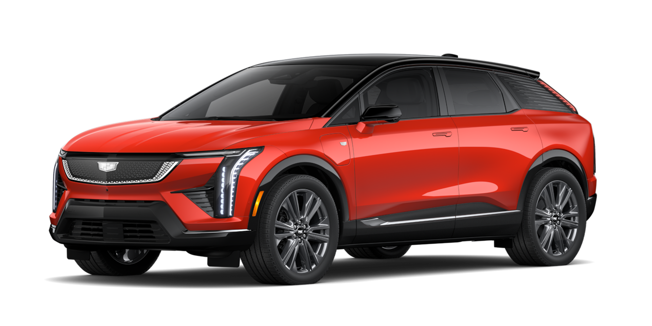 Cadillac OPTIQ 2027 en color exterior Habanero Solid