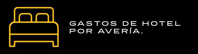 Ícono de gastos de hotel por avería Cadillac